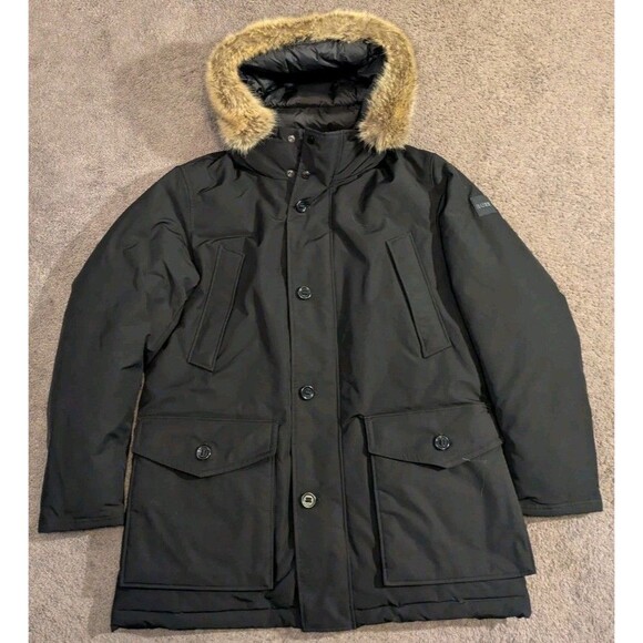 Hugo Boss Iconic Mountain Parka Water Repellent Down Jacket Men's 44R - Picture 1 of 10